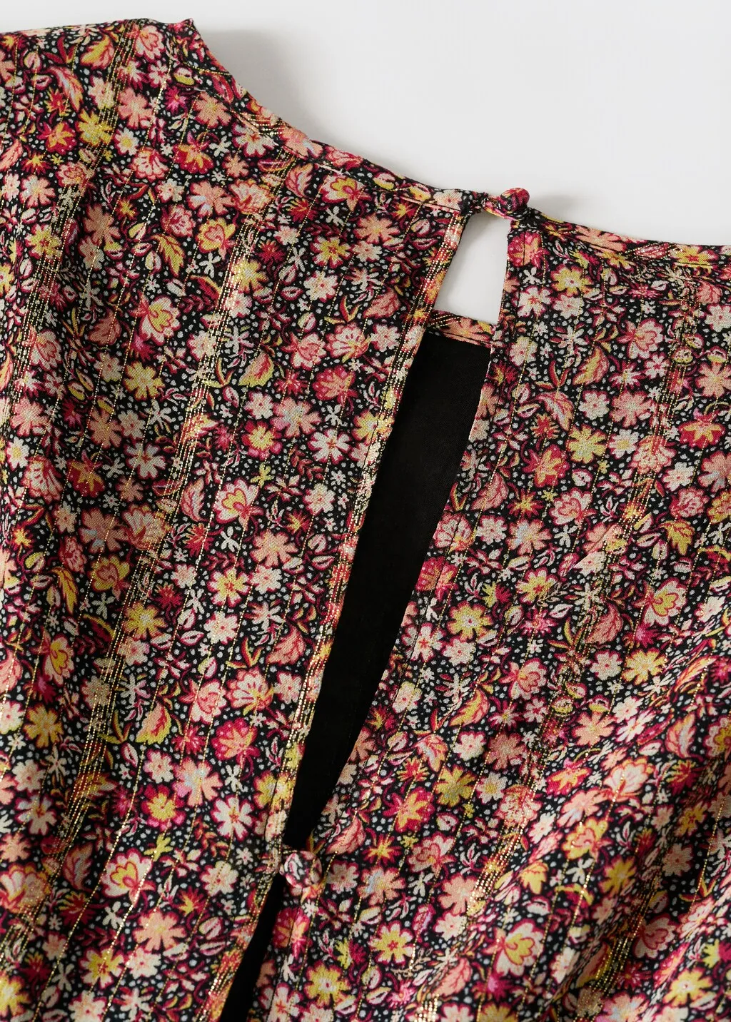 Vestito stampato spacco