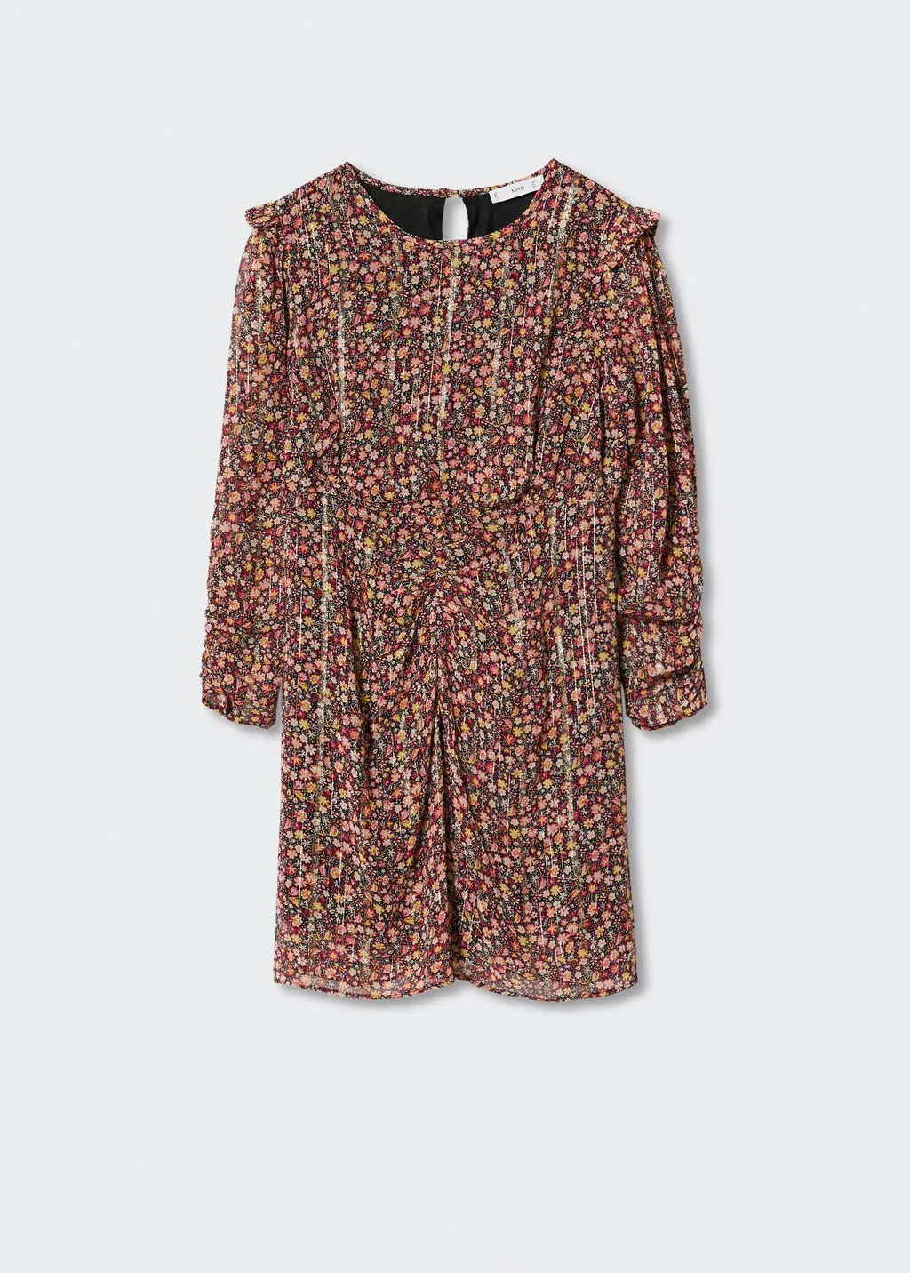 Vestito stampato spacco