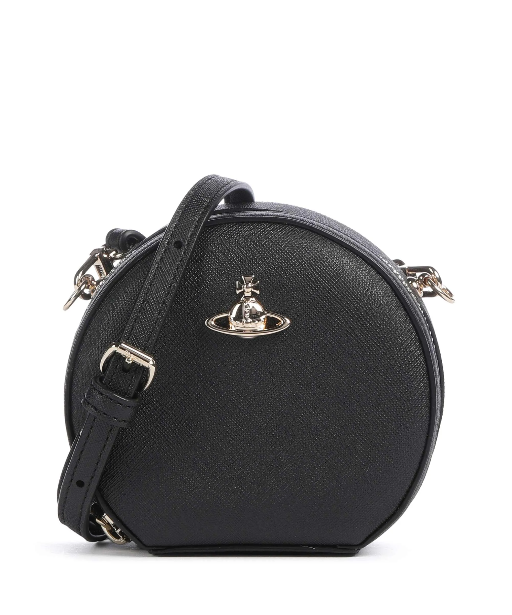  Vivienne Westwood Saffiano Biogreen Mini Borsa a tracolla saffiano leather nero  
