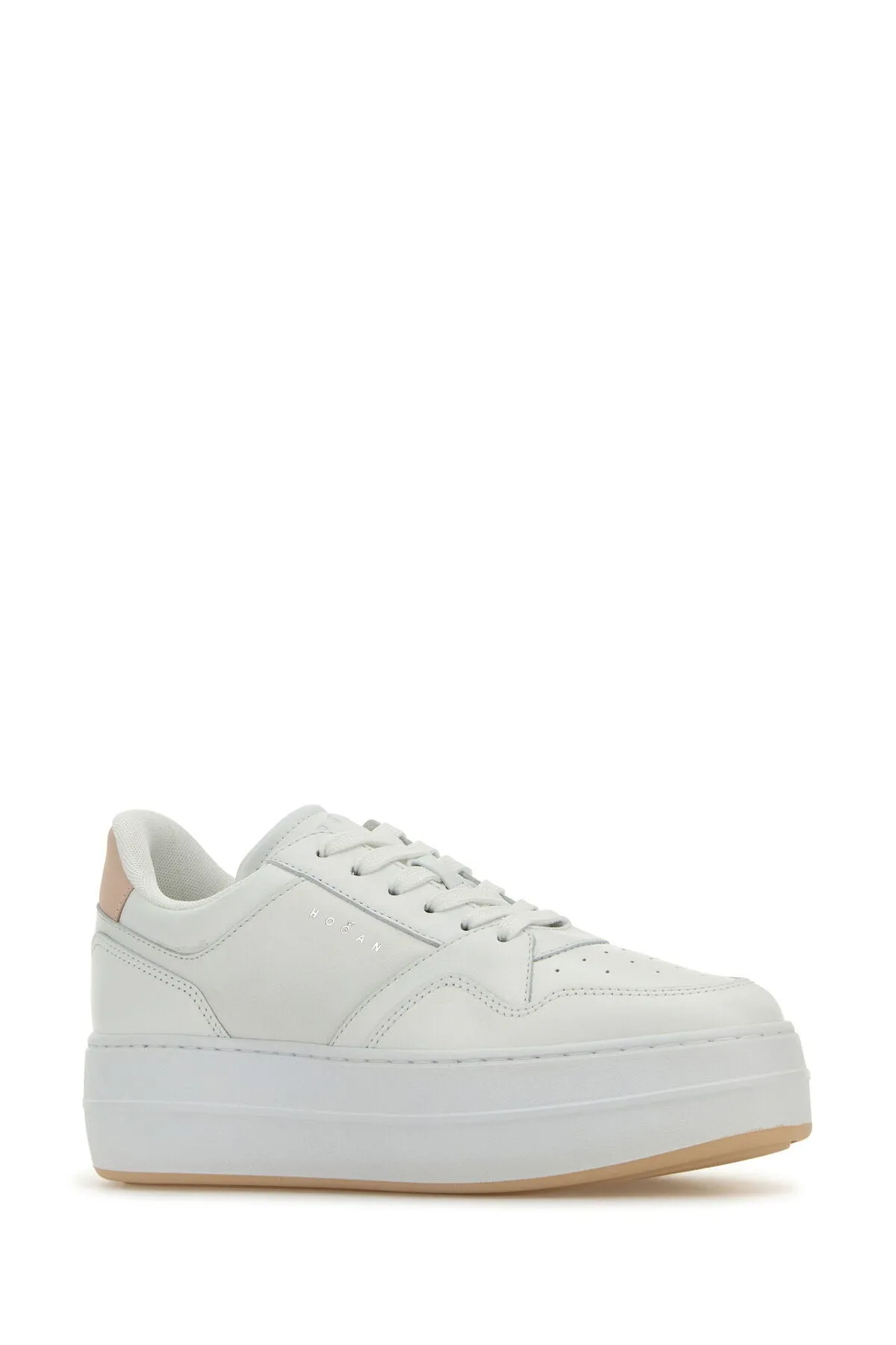 White leather Skyscraper sneakers    