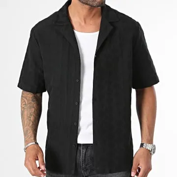 YC111 Camicia a maniche corte nera