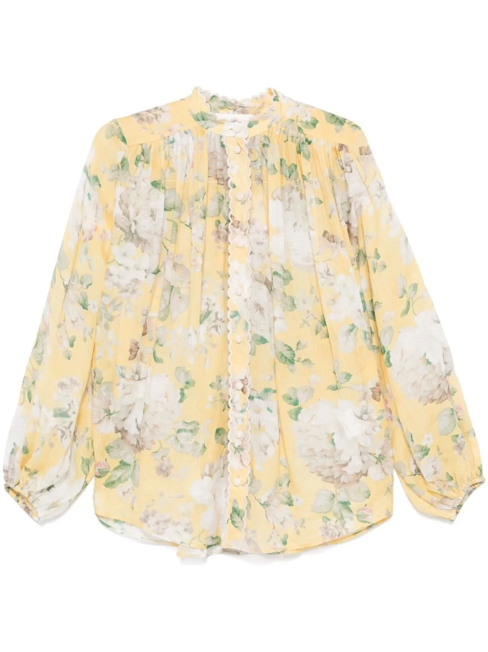 ZIMMERMANN-Camicia Acacia con orlo a smerlo